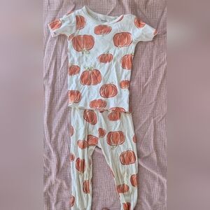 Pumpkin Print Pajama Set